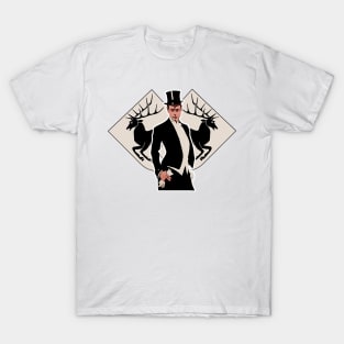 Rich Nobleman and aristocrat with his deer animal coat of arms T-Shirt